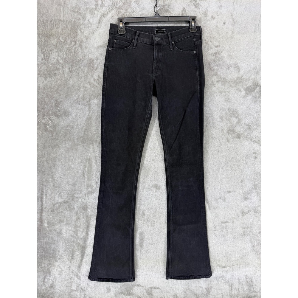 Mother‎ The Runaway Flare Jeans Black Dashing & Dangerous 1003-107 Size 26